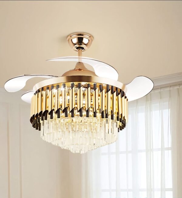 Crystal Chandalier with Fan